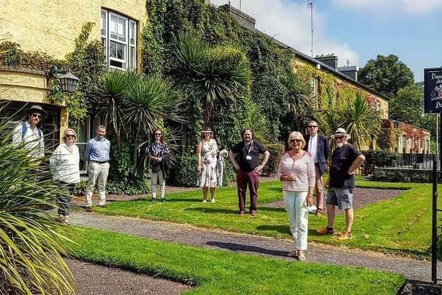 Walking tour group in Adare, County Limerick